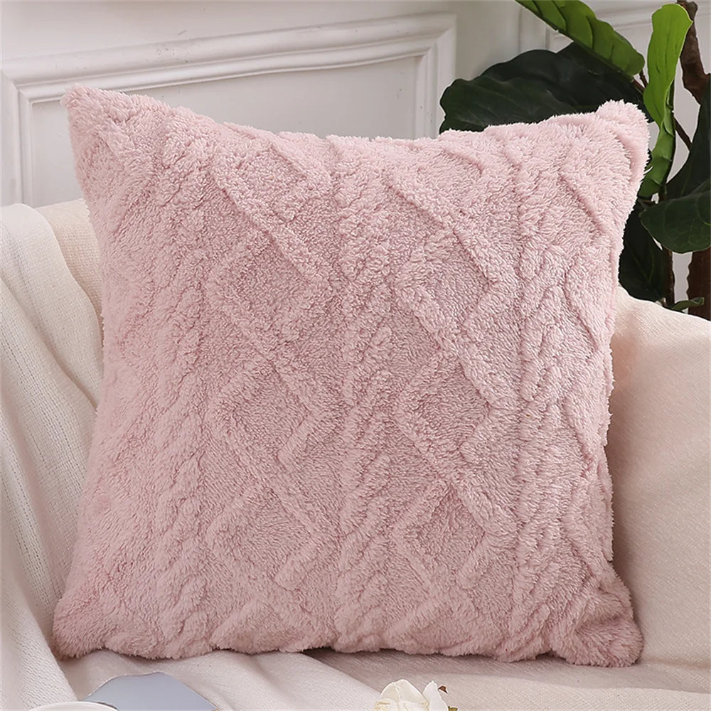 Throw Pillow Cover Cotton Couch Cushion Cover 45X45Cm Sofa Pillowcase Solid Home Living Bedroom Decor Pillow Case 50X50