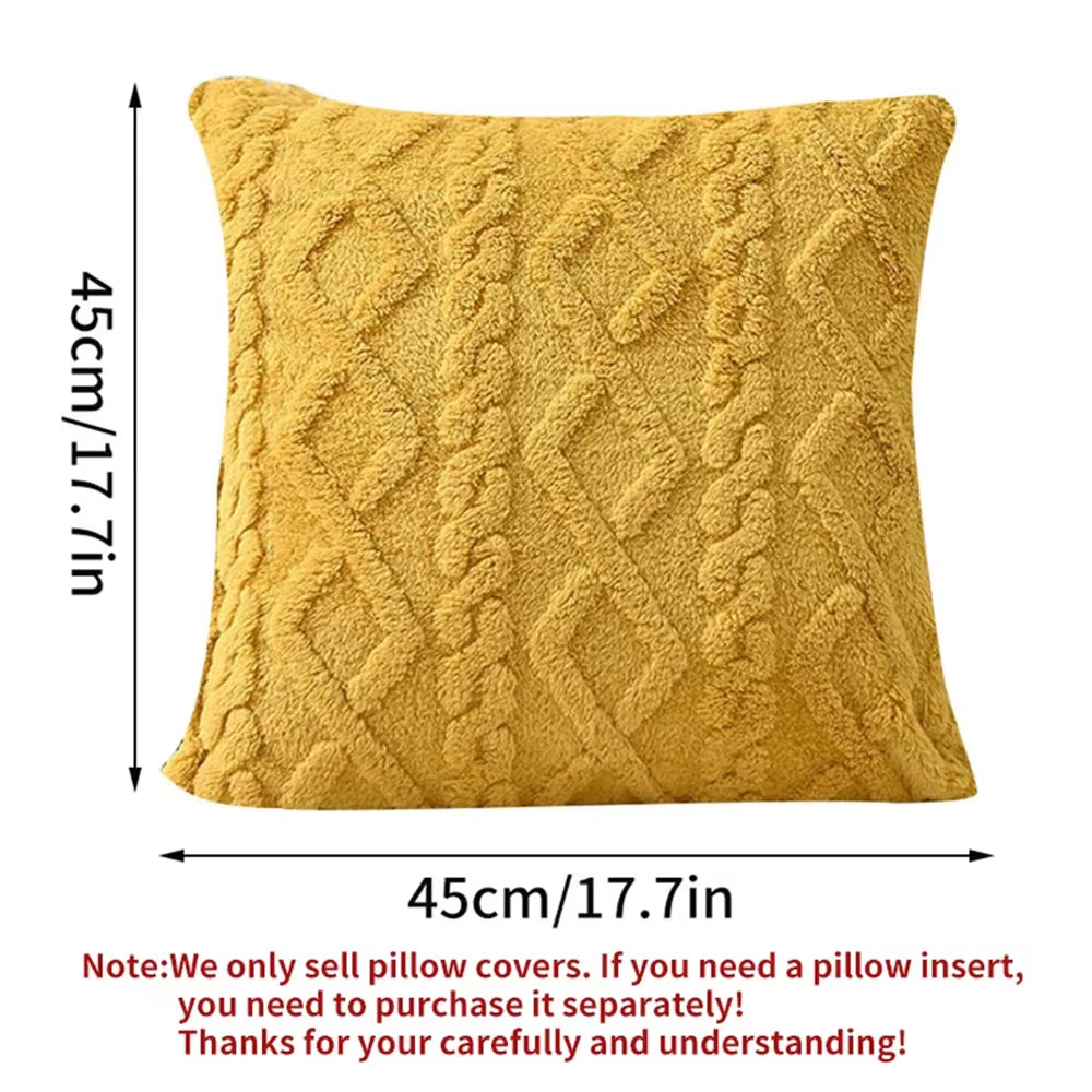 Throw Pillow Cover Cotton Couch Cushion Cover 45X45Cm Sofa Pillowcase Solid Home Living Bedroom Decor Pillow Case 50X50