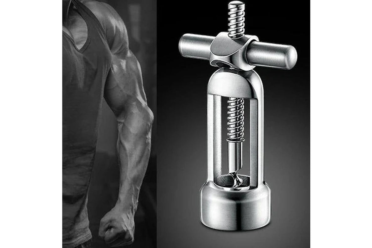 1 Pcs 304 Stainless Steel Modern Wine Bottle Opener Corkscrew Leverage Design