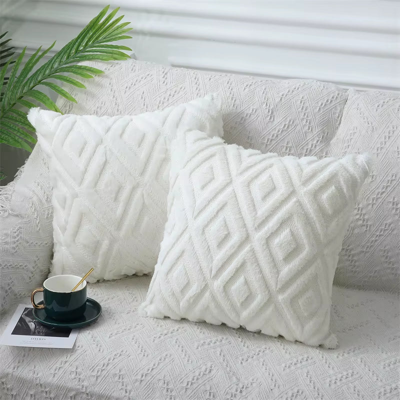 Throw Pillow Cover Cotton Couch Cushion Cover 45X45Cm Sofa Pillowcase Solid Home Living Bedroom Decor Pillow Case 50X50