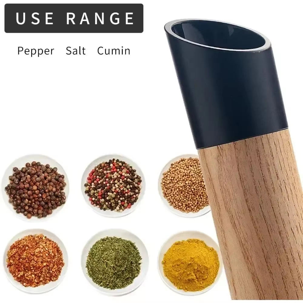 Suitable for Salt and Pepper Grinders, Equipped with High Black and White Salt and Pepper Bottle Sets with Adjustable Devices
