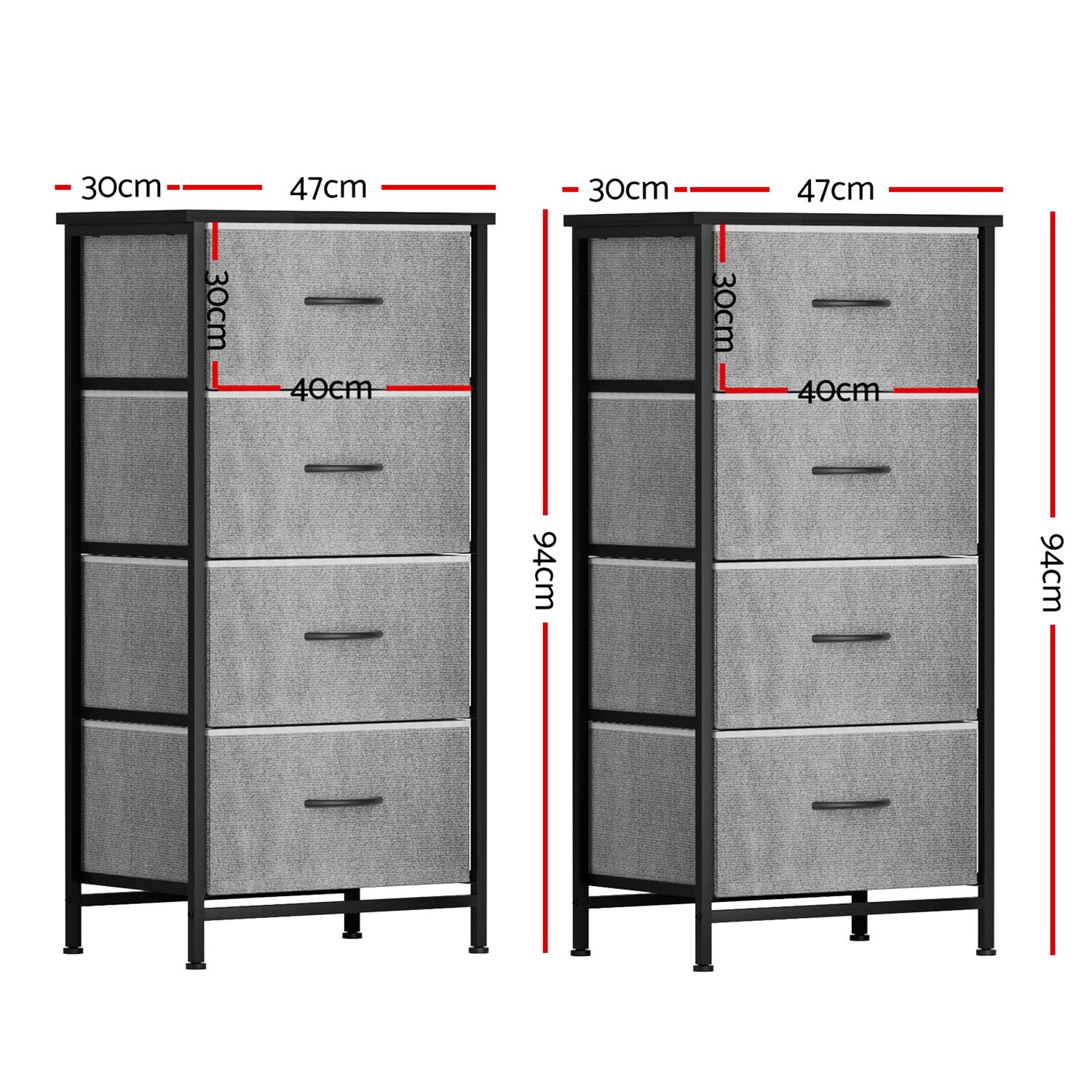 Grey Rise Duo Tallboys