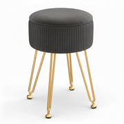 Ebony Circle Ottoman