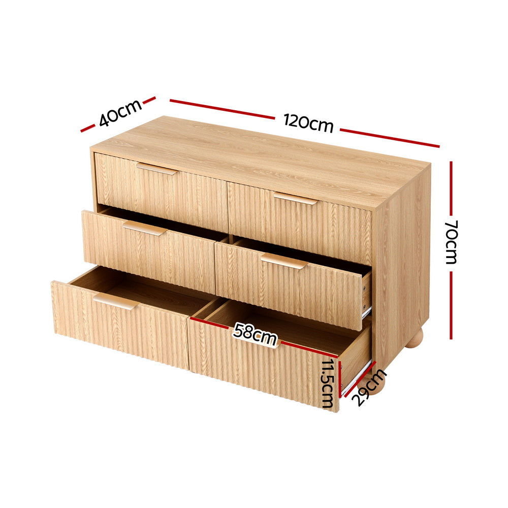 Pine Aura Vertical Dresser