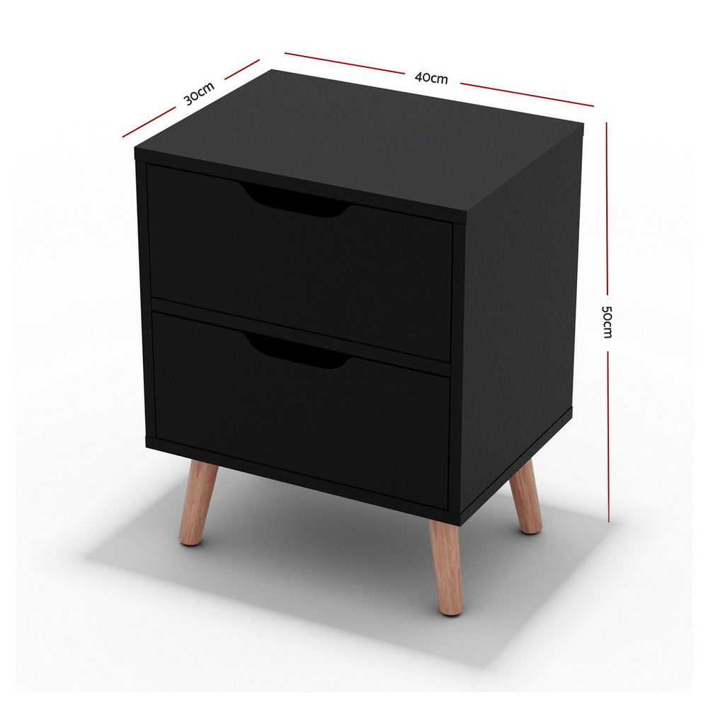 Twin Shadow Bedside Tables