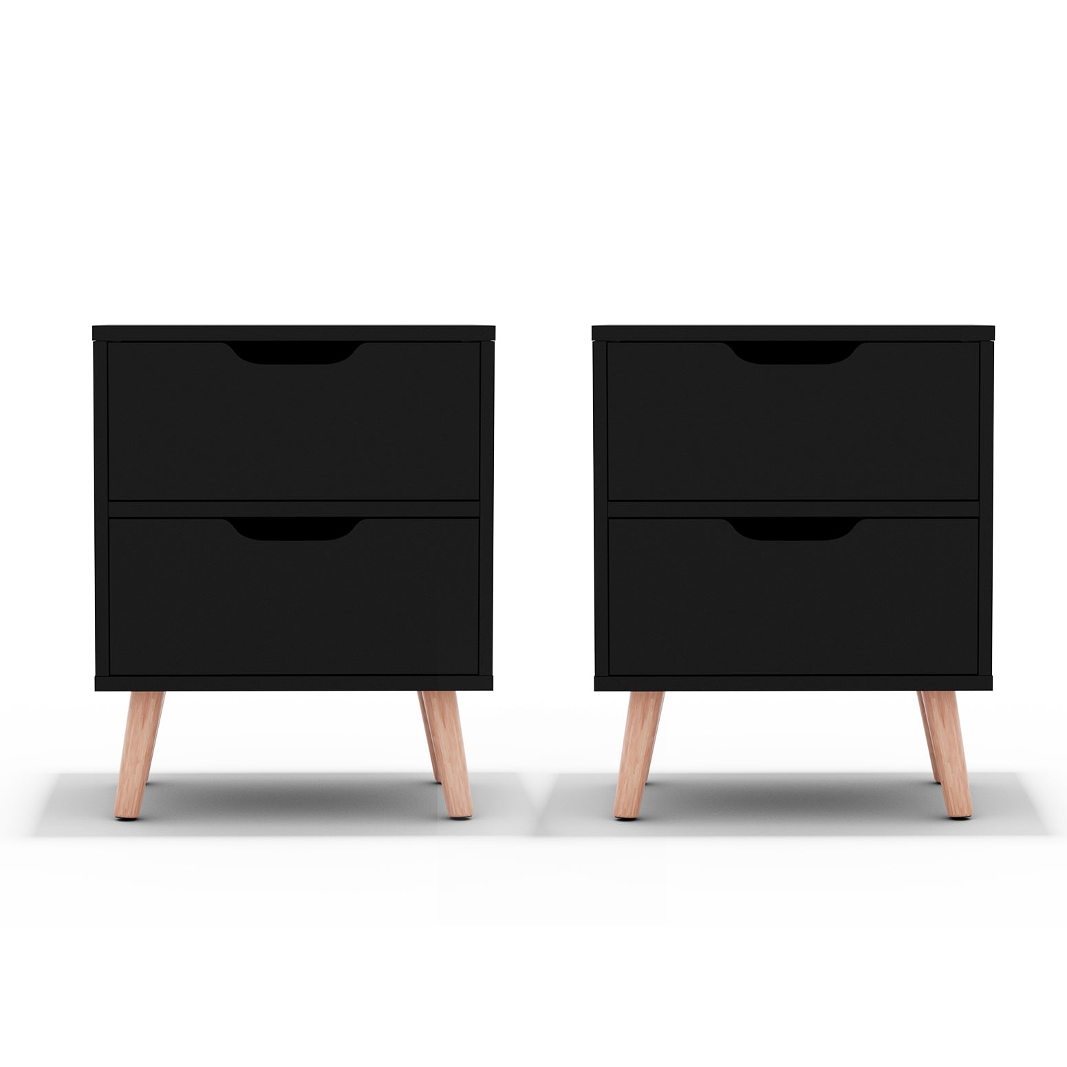 Twin Shadow Bedside Tables