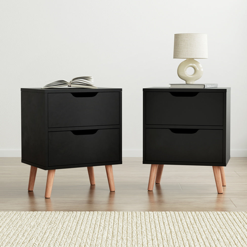 Twin Shadow Bedside Tables