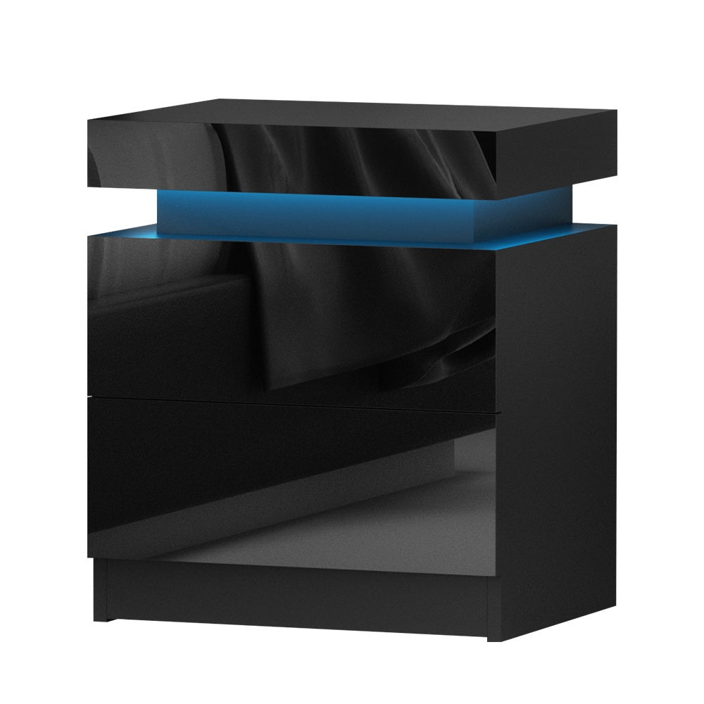 Noir Beam Twin Tables