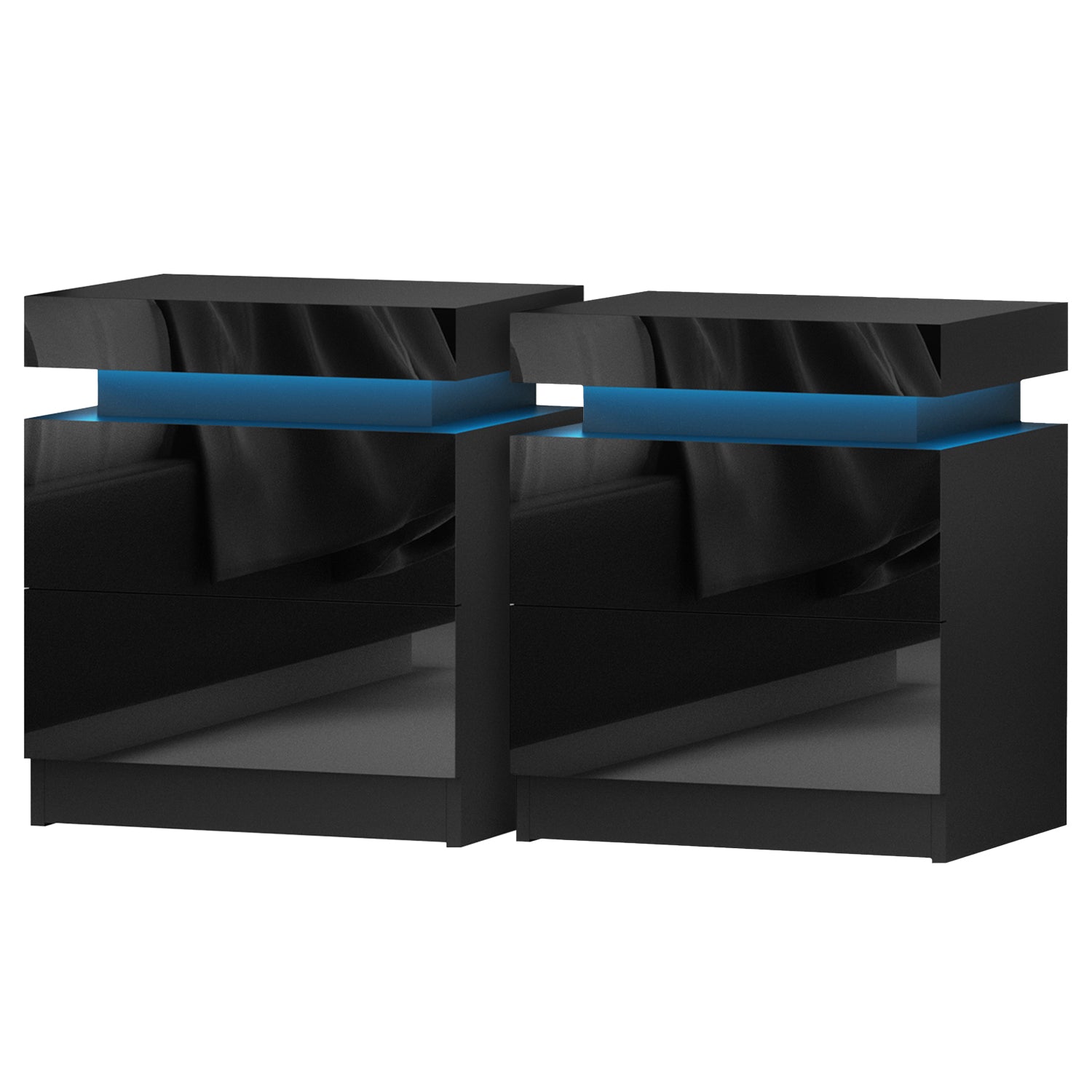 Noir Beam Twin Tables
