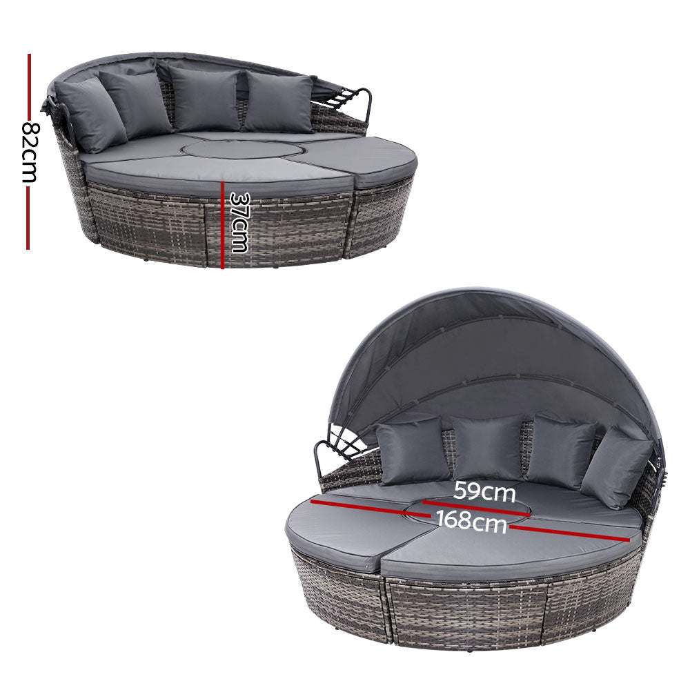 Shore Haven Wicker Lounger