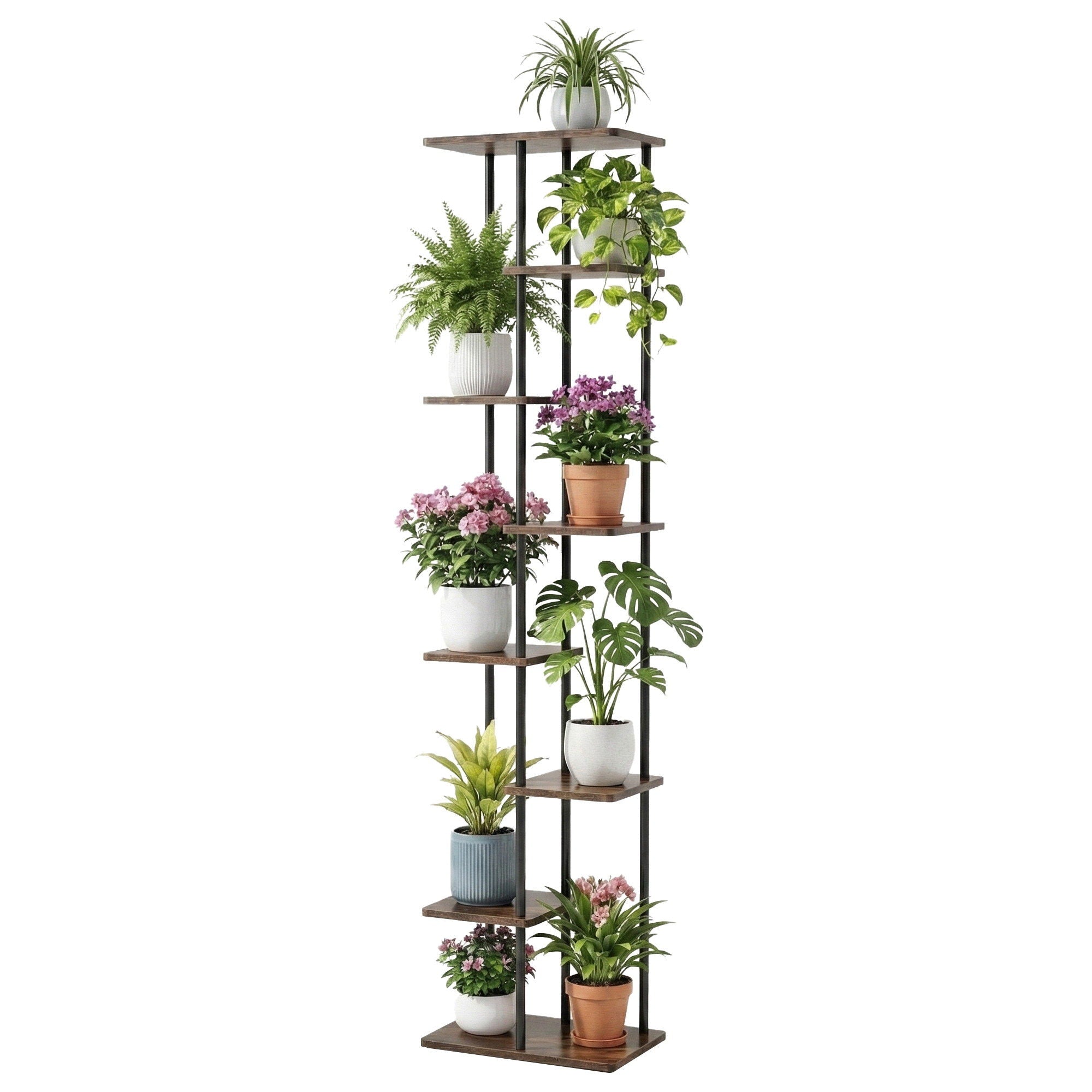 Iron Petal 8-Tier Flower Rack