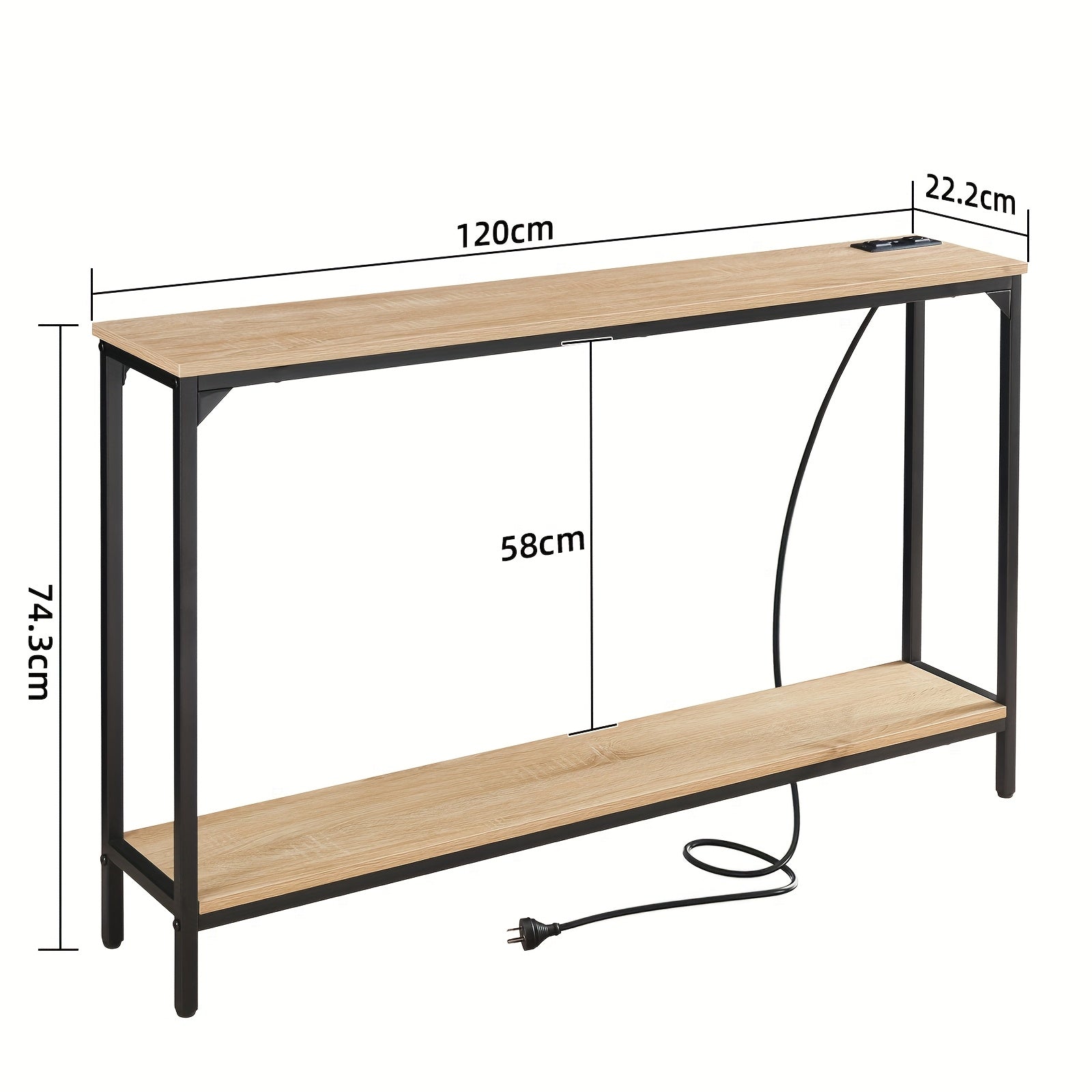 Urban Charge Two-Tier Table