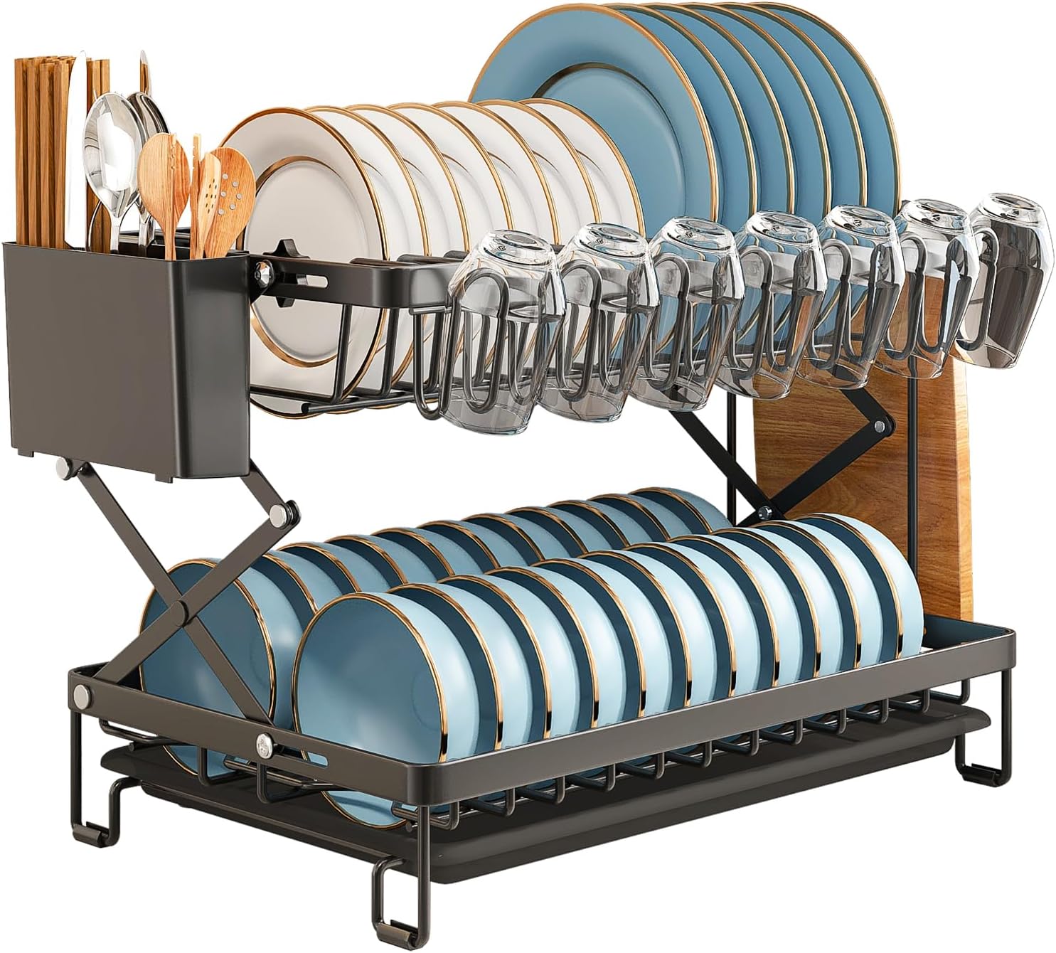 Plate Rise Double Stand