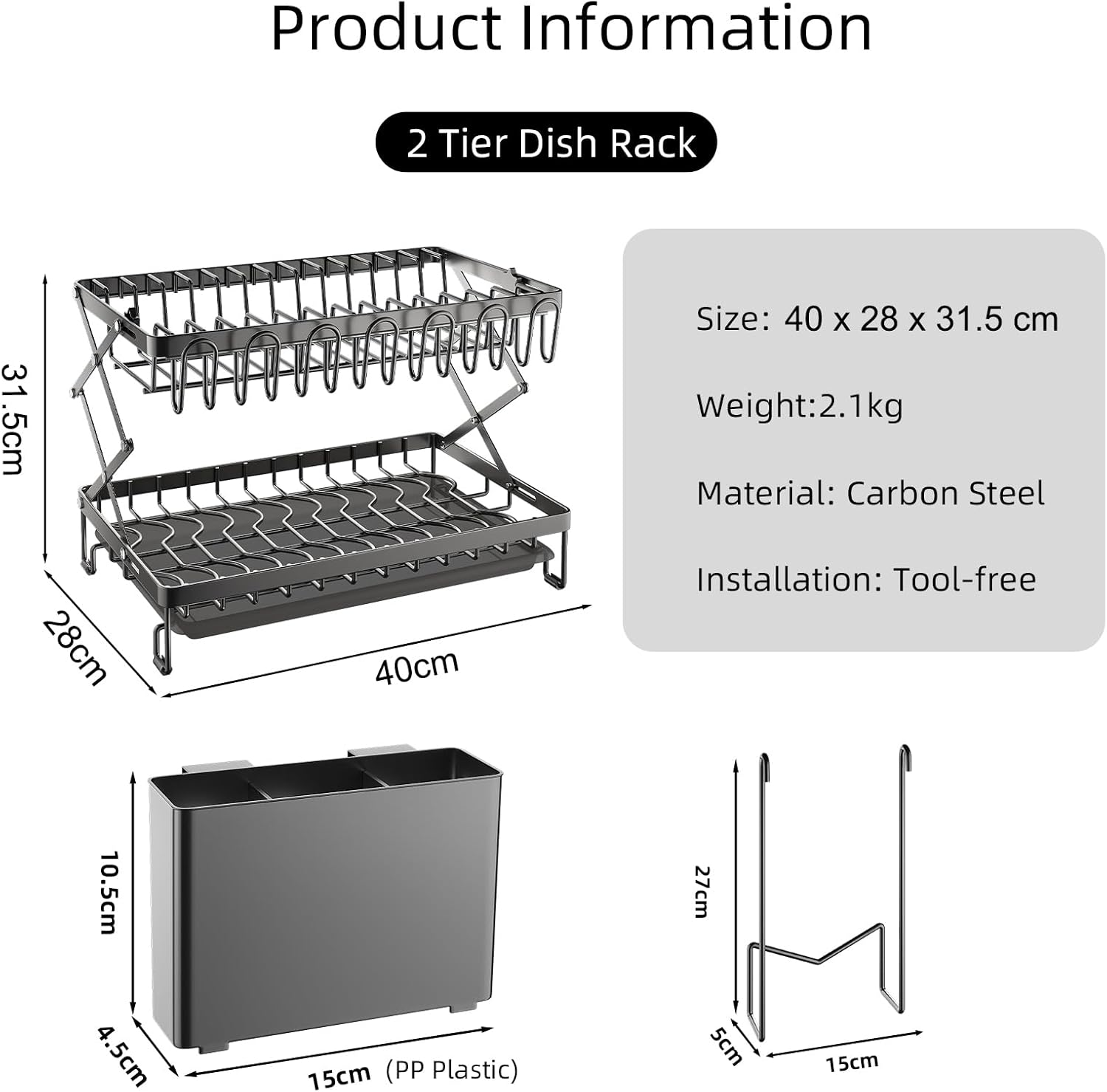 Plate Rise Double Stand