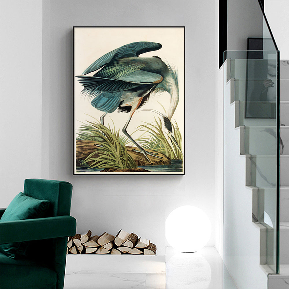 Majestic Heron Wall Art