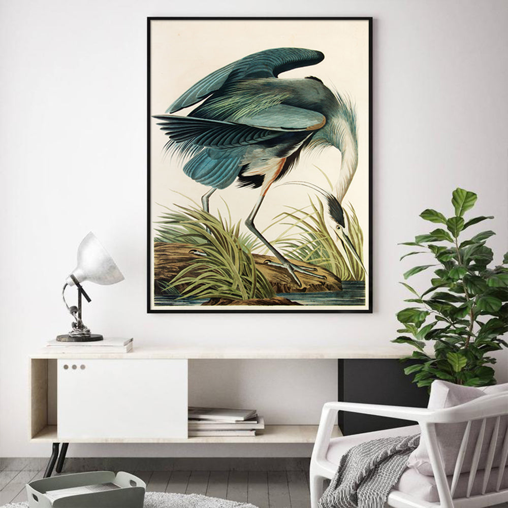 Majestic Heron Wall Art