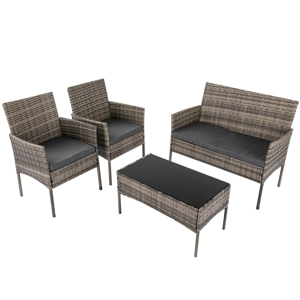 Wicker Haven 4-Seat Lounge Set
