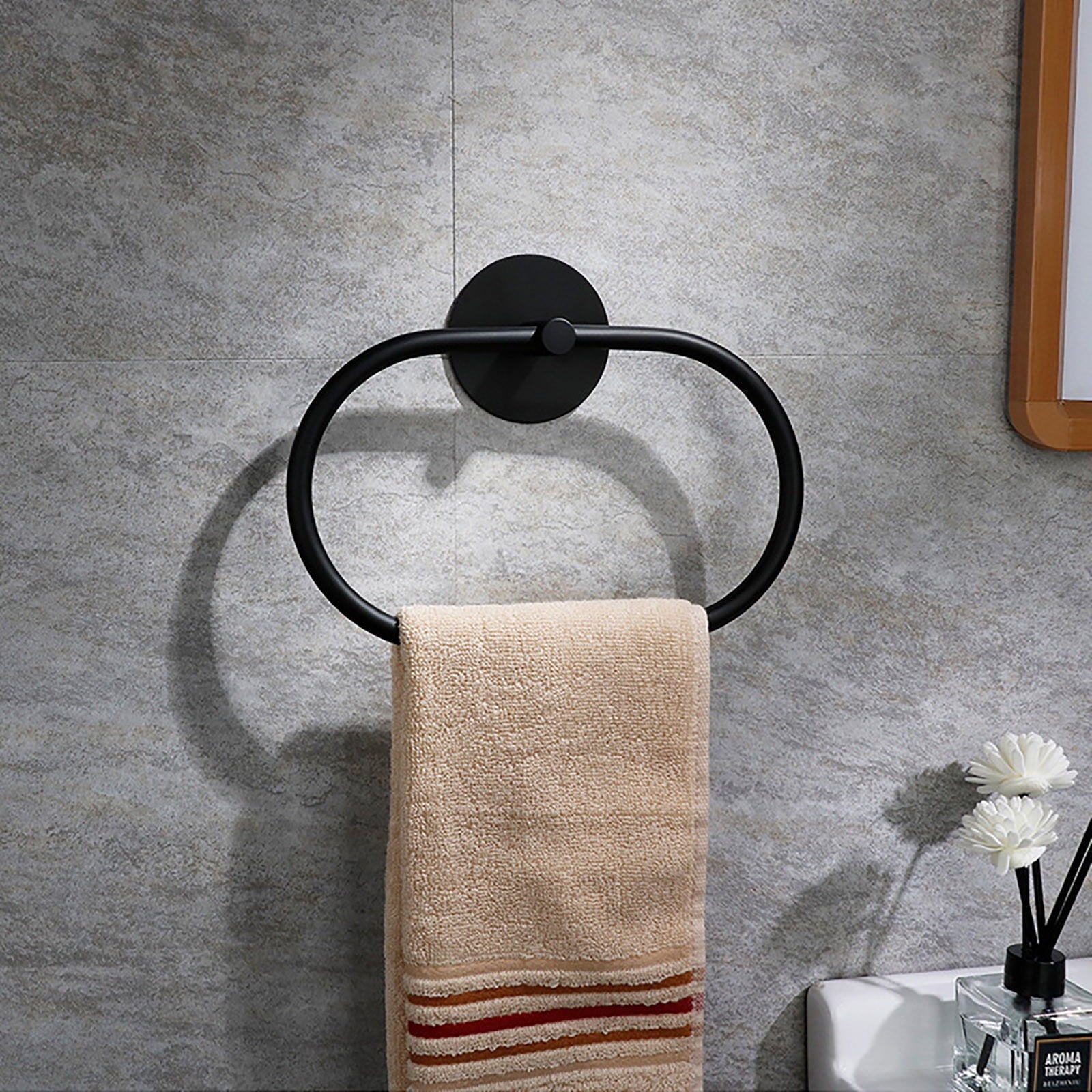 Matte Black Towel Bar