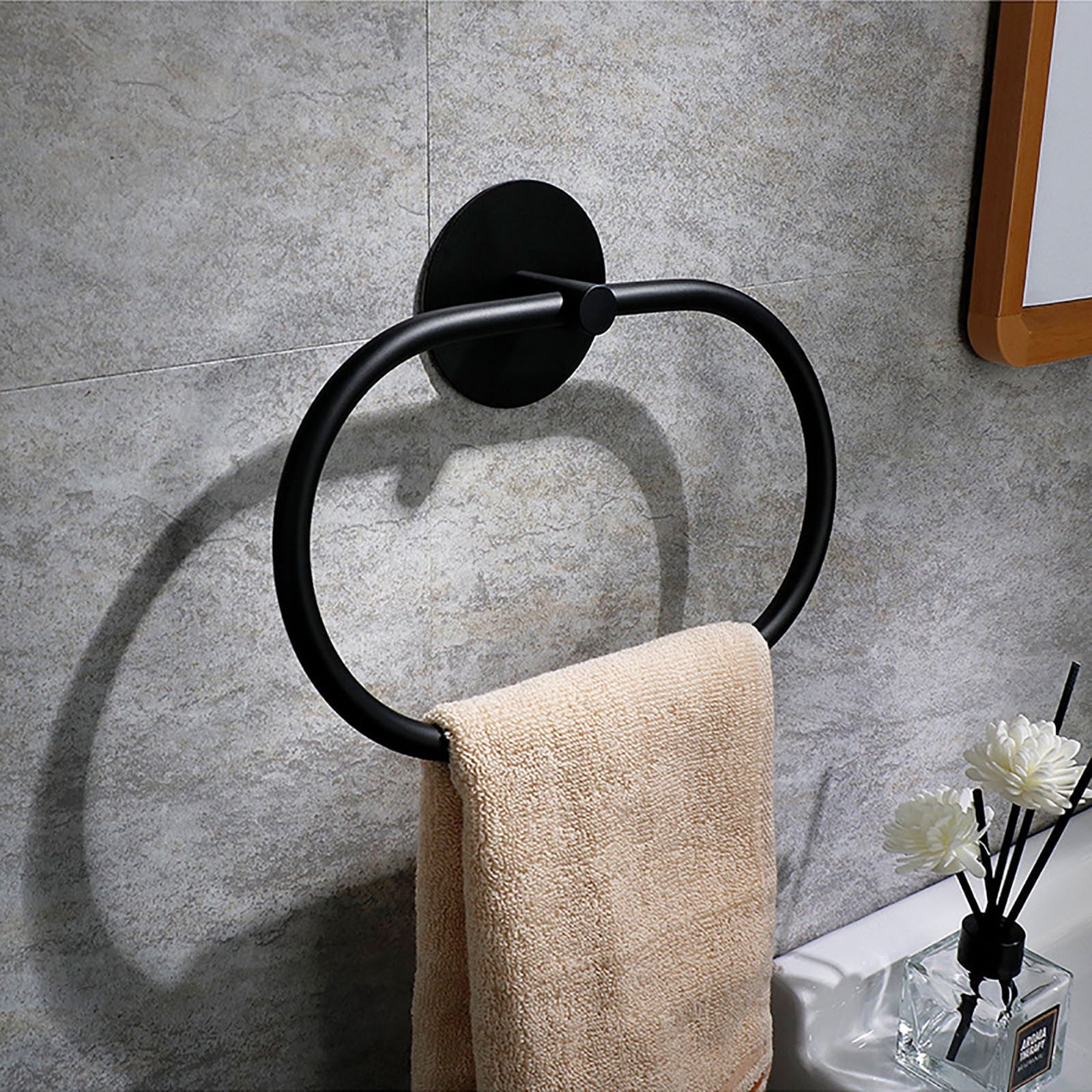 Matte Black Towel Bar