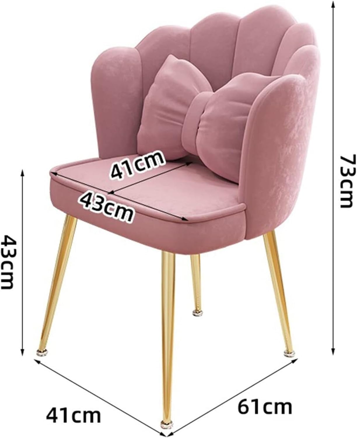 Velvet Reverie Chair (2pc)