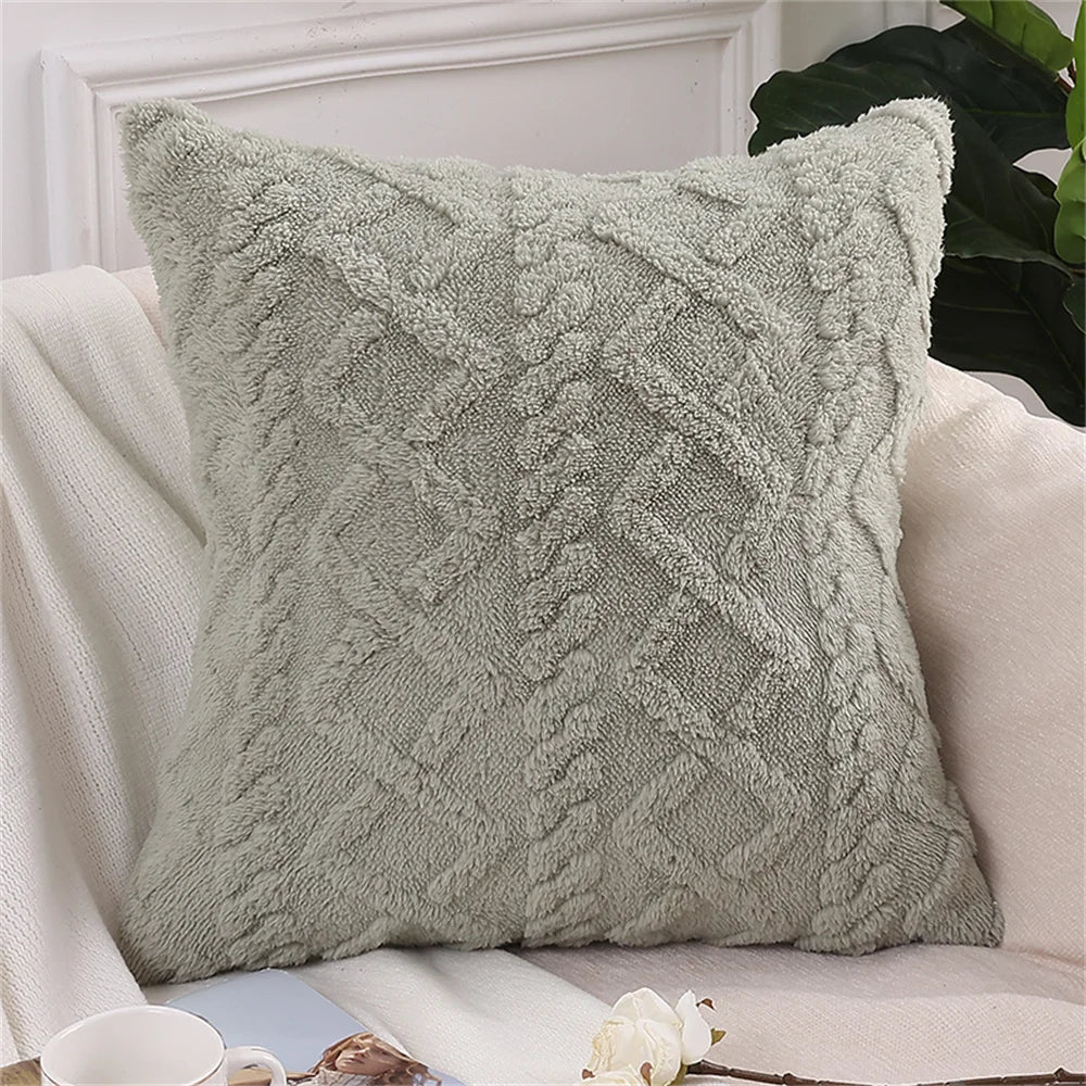 Throw Pillow Cover Cotton Couch Cushion Cover 45X45Cm Sofa Pillowcase Solid Home Living Bedroom Decor Pillow Case 50X50