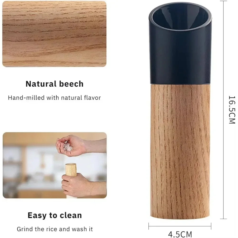 Suitable for Salt and Pepper Grinders, Equipped with High Black and White Salt and Pepper Bottle Sets with Adjustable Devices