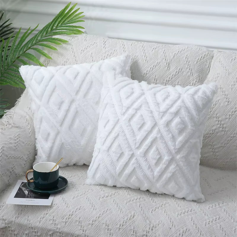 Throw Pillow Cover Cotton Couch Cushion Cover 45X45Cm Sofa Pillowcase Solid Home Living Bedroom Decor Pillow Case 50X50